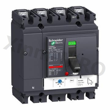 施耐德Schneider 抽出式塑壳断路器50KA，NSX160N TM125D 4P3D D