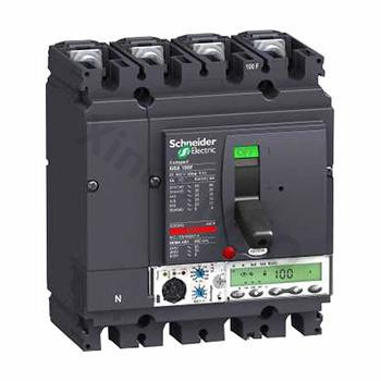施耐德Schneider 固定式塑壳断路器36KA，NSX250F Mic5.2A 100A 4P4D