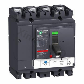 施耐德Schneider 固定式塑壳断路器100KA，NSX100STM40D 4P3D
